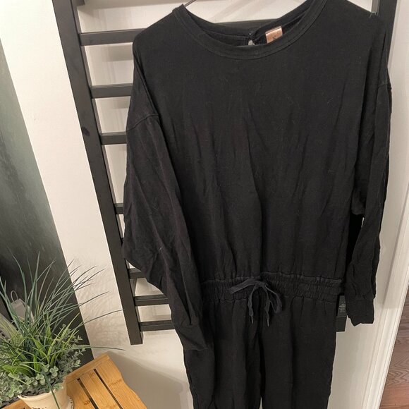 Smash + Tess Pants - Smash + Tess Black Romper | Long Sleeve | Drawstring Waist Size M